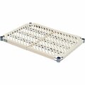 Nexel Vented Plastic Mat Shelf, 48inW x 21inD FM2148N